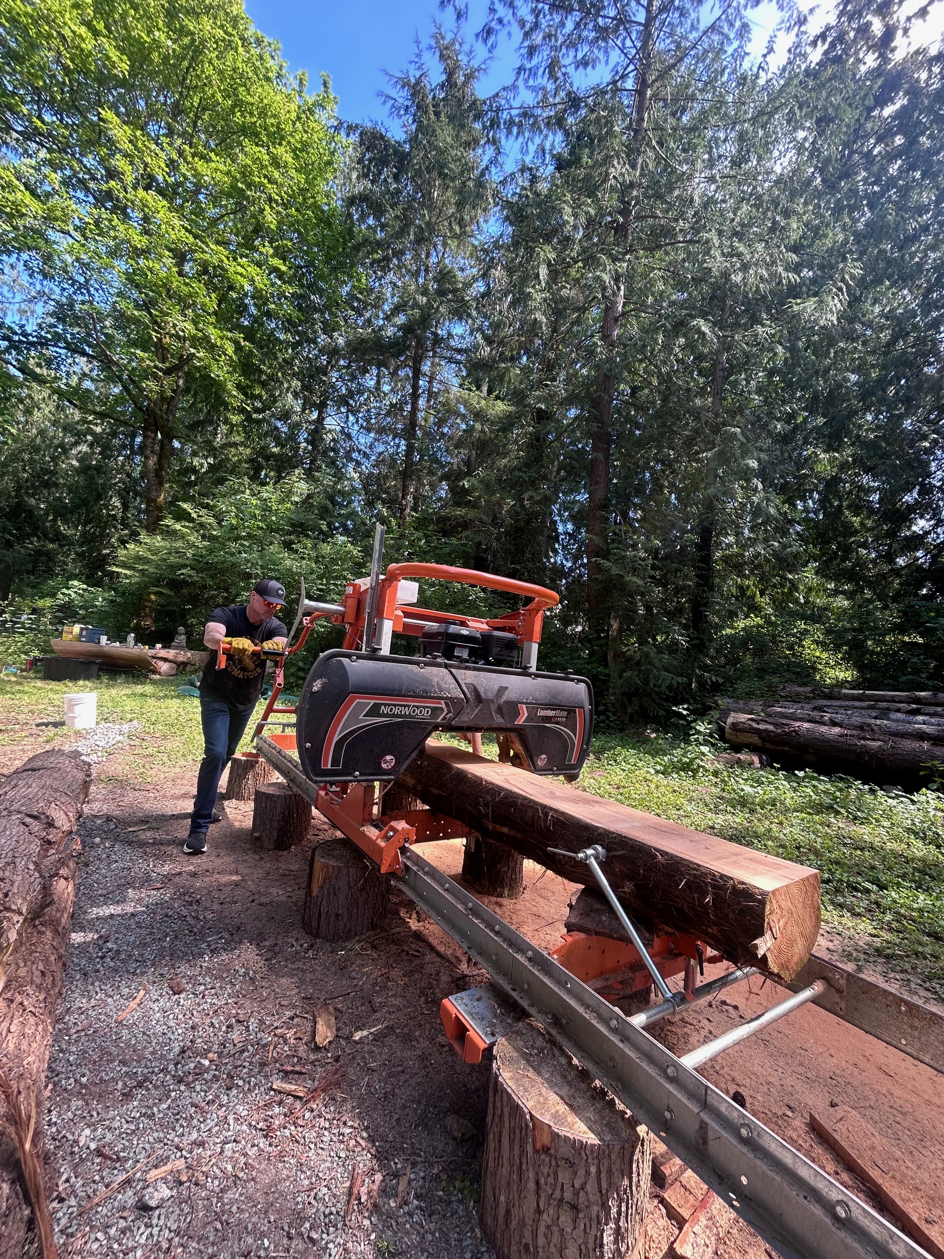 From Log to Lumber: A Day Milling Cedar on Camano Island